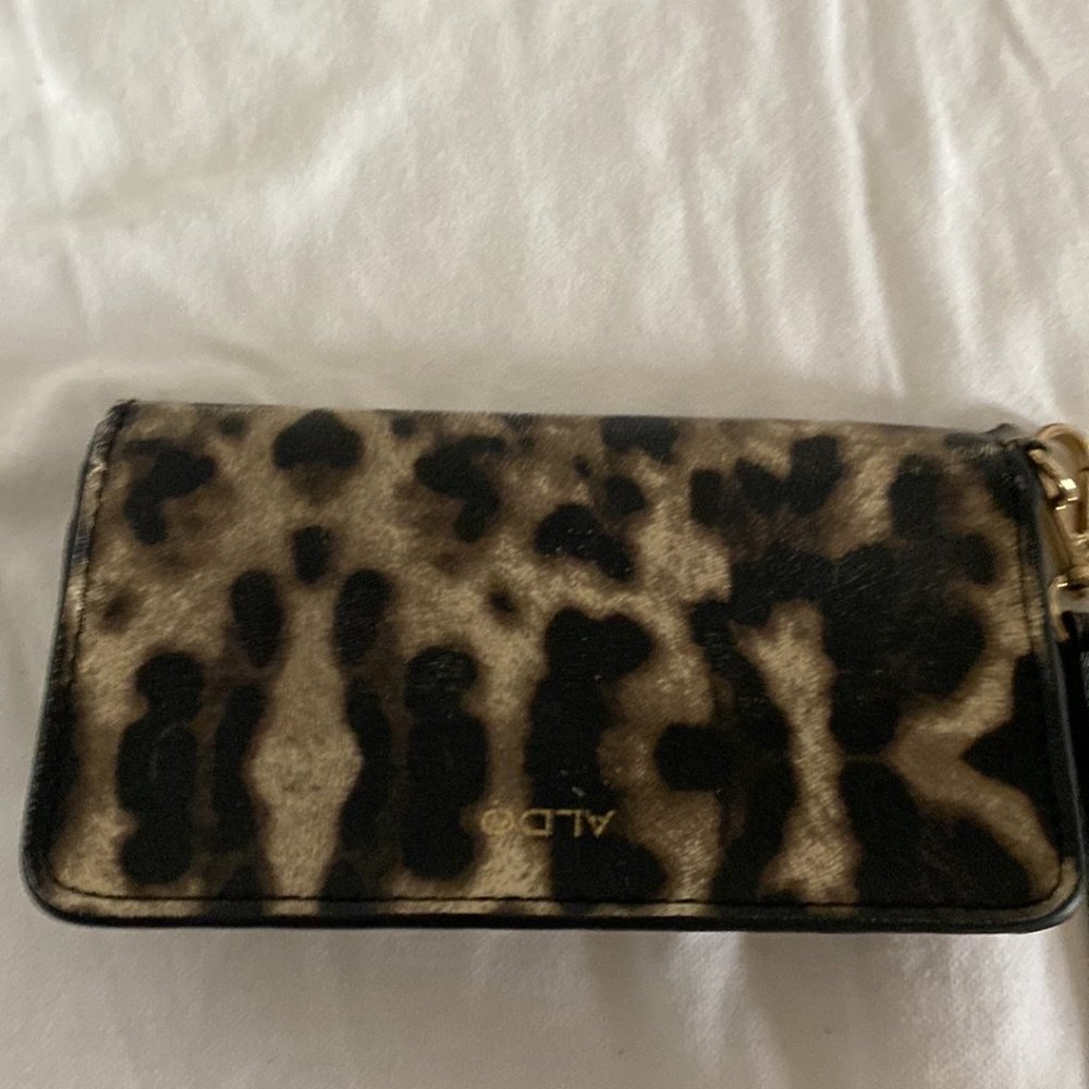 aldo leopard wallet
